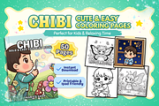 Chibi Printable Coloring Pages, a Person Illustration by ikarifq shop (Thumbnail 2 of 7)