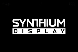 Synthium Display - Futuristic Font