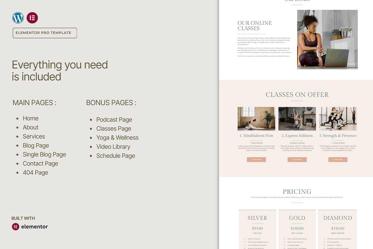 Health & Wellness Website Template, a WordPress Template by Web Template Market (Photo 2 of 9)