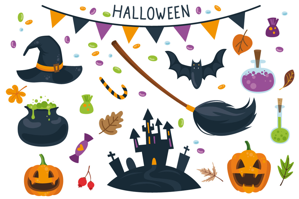 Halloween vector set, an Illustration by martynmarin (Photo 2 of 6)