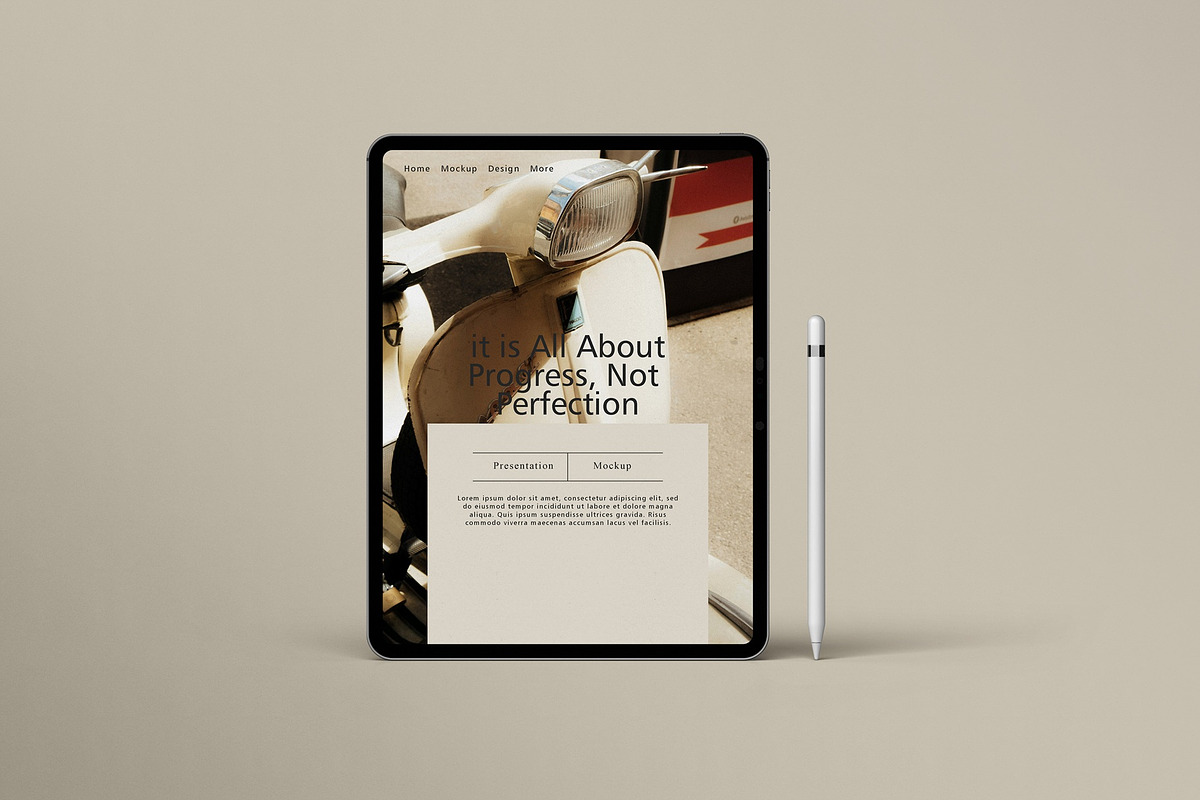 iPad Pro Mockups - Scene Creator, an iPad Mockup by Tahtagraphic (Photo 15 of 16)