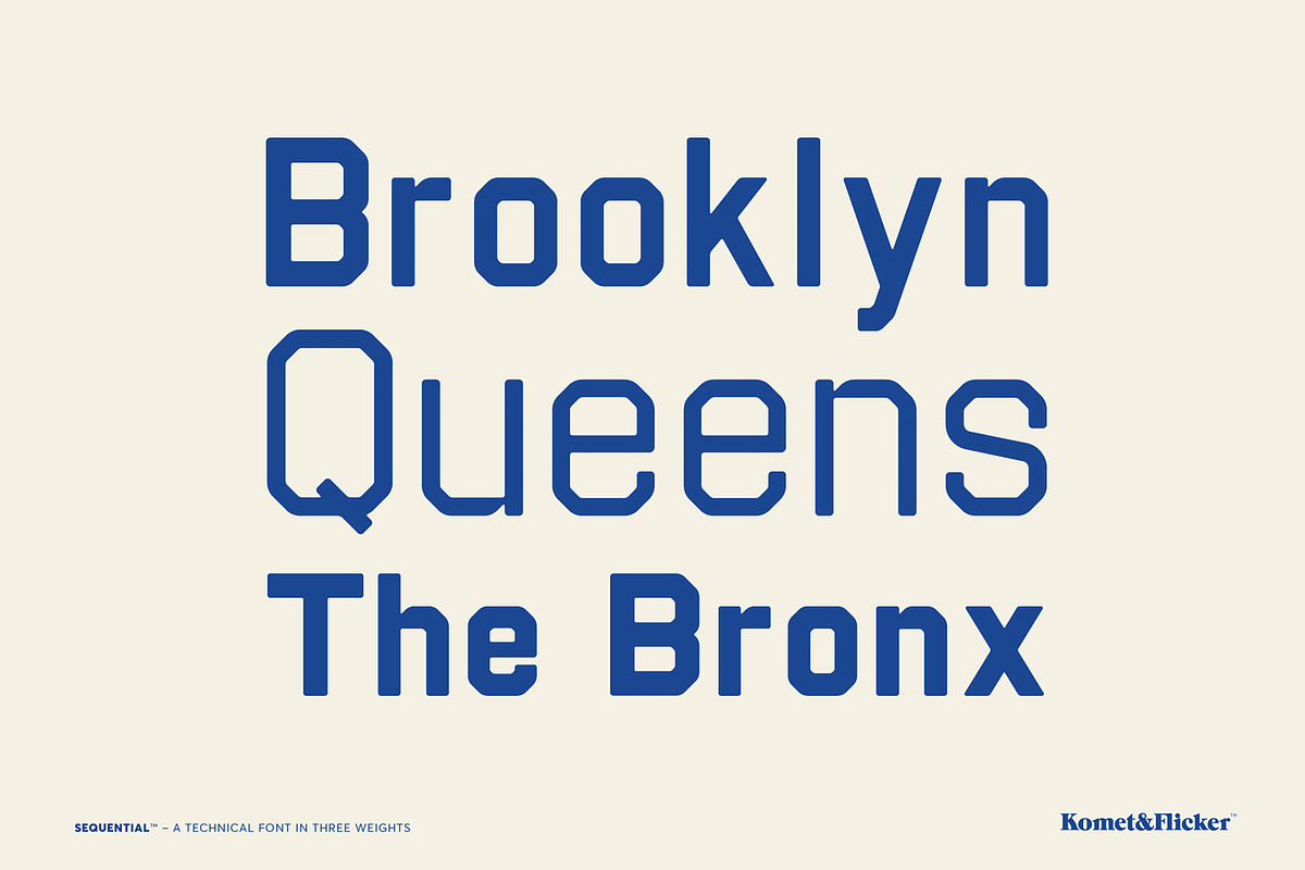 Sequential - A Technical Font, a Sans Serif Font by Komet & Flicker (Photo 6 of 12)