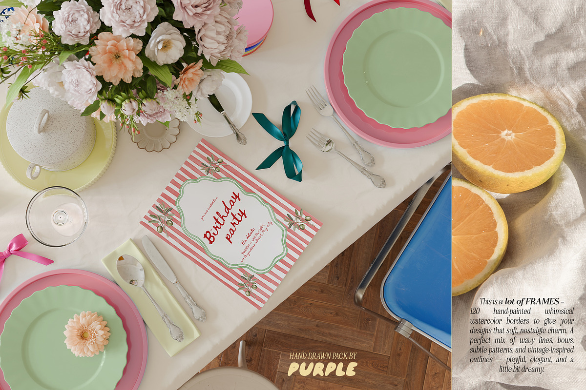 Whimsical Watercolor Frames, an Object Graphic by Purple (Photo 7 of 10)