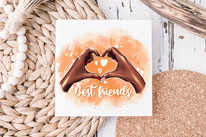 Best Friend Clipart, Hands Girfrends