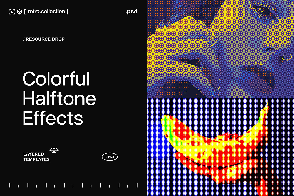 Colorful Halftone Photo Effects, a Layer Style Add-On by Design Squad (Photo 1 of 7)