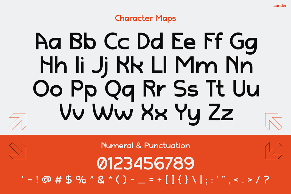 ZONDER, a Sans Serif Font by Pinisi ART (Photo 2 of 10)