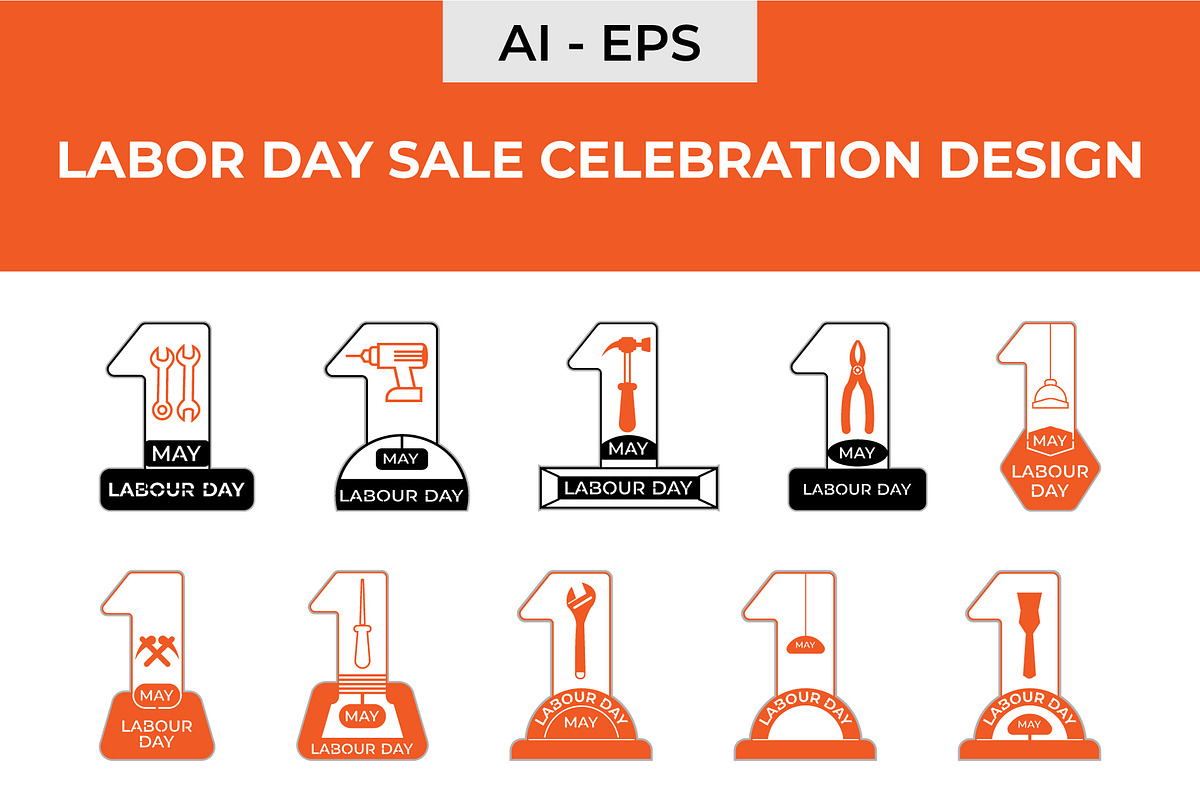 Labor day sale celebration design, a Seasonal Illustration by Lakhan1998 (Photo 1 of 5)