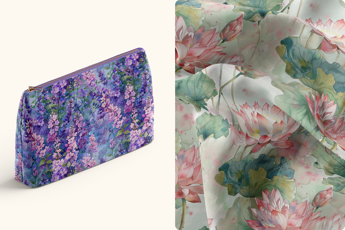 14 Dreamy Garden Patterns, a Pattern Graphic by Ninterints (Photo 10 of 14)