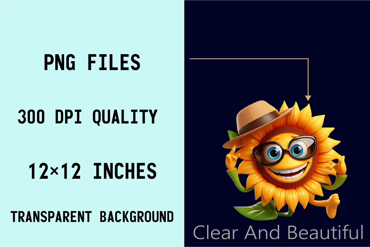 Summer Sunshine Sunflower Clipart, an Illustration by SVGArt (Photo 8 of 8)