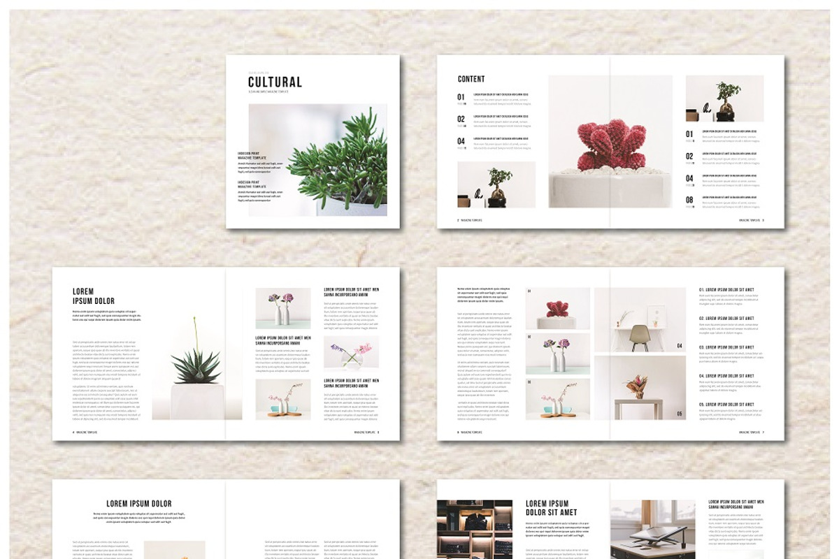 Square InDesign Magazine, a Magazine Template by MA-KING_ART