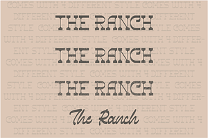 The Ranch Vintage Font Duo