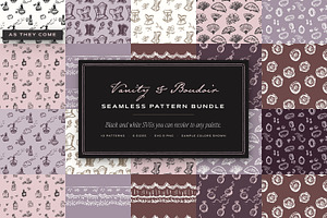 Vanity & Boudoir Seamless Patterns