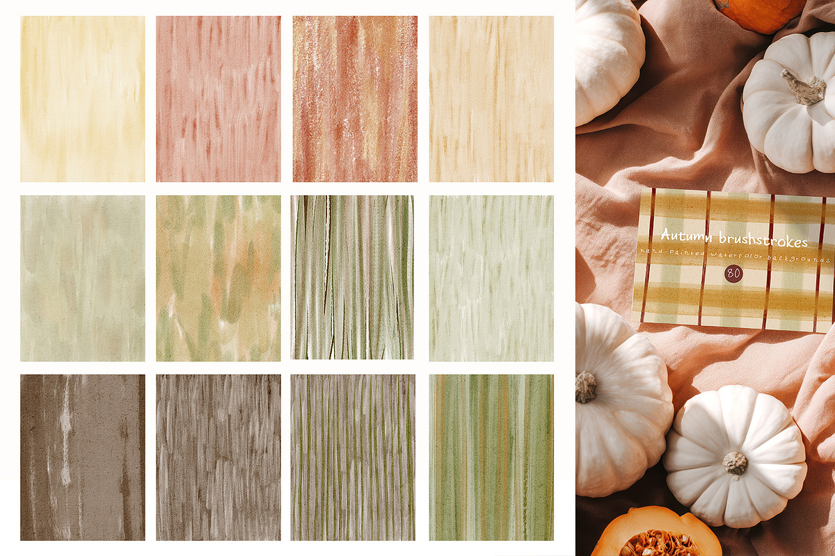 Autumn Hand-painted Backgrounds, a Background Graphic by LenArt (Photo 10 of 12)