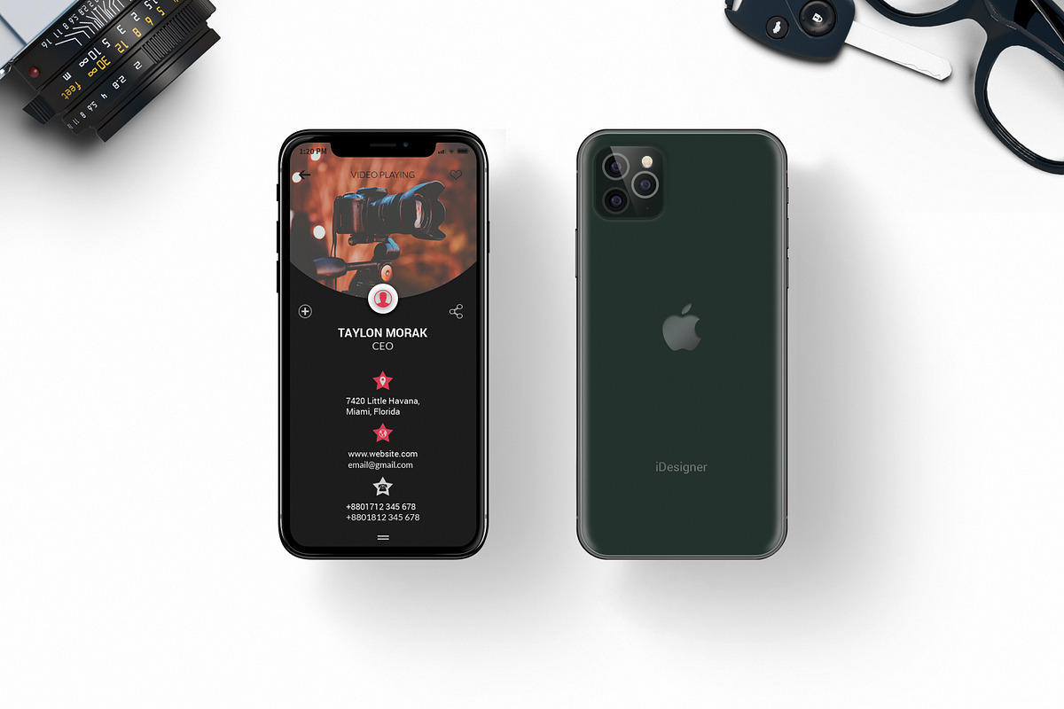 IPHONE 11 PRO BUSINESS CARD, a Business Card Template by TheFeture (Photo 1 of 2)