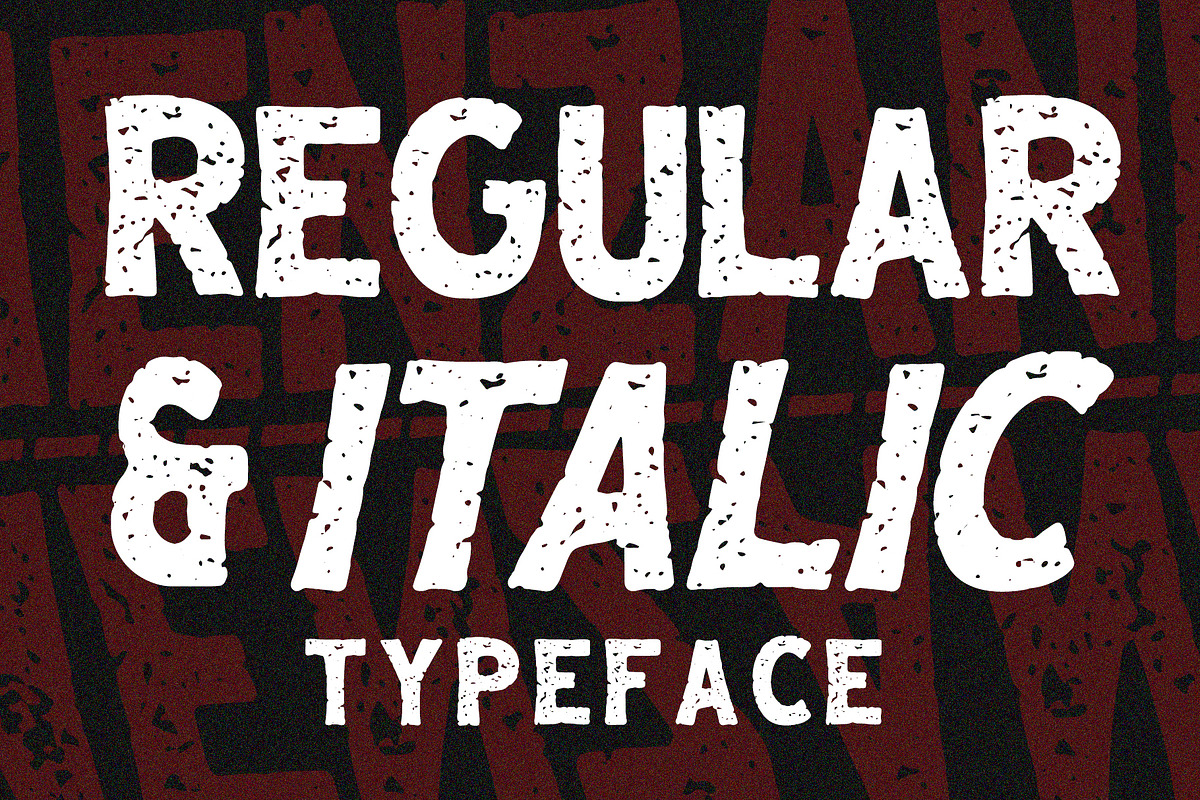 Menzanine - Stamp Font preview 6