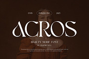 Acros Elegant Serif Font Typeface, a Serif Font by Graphicxell (Thumbnail 1 of 7)