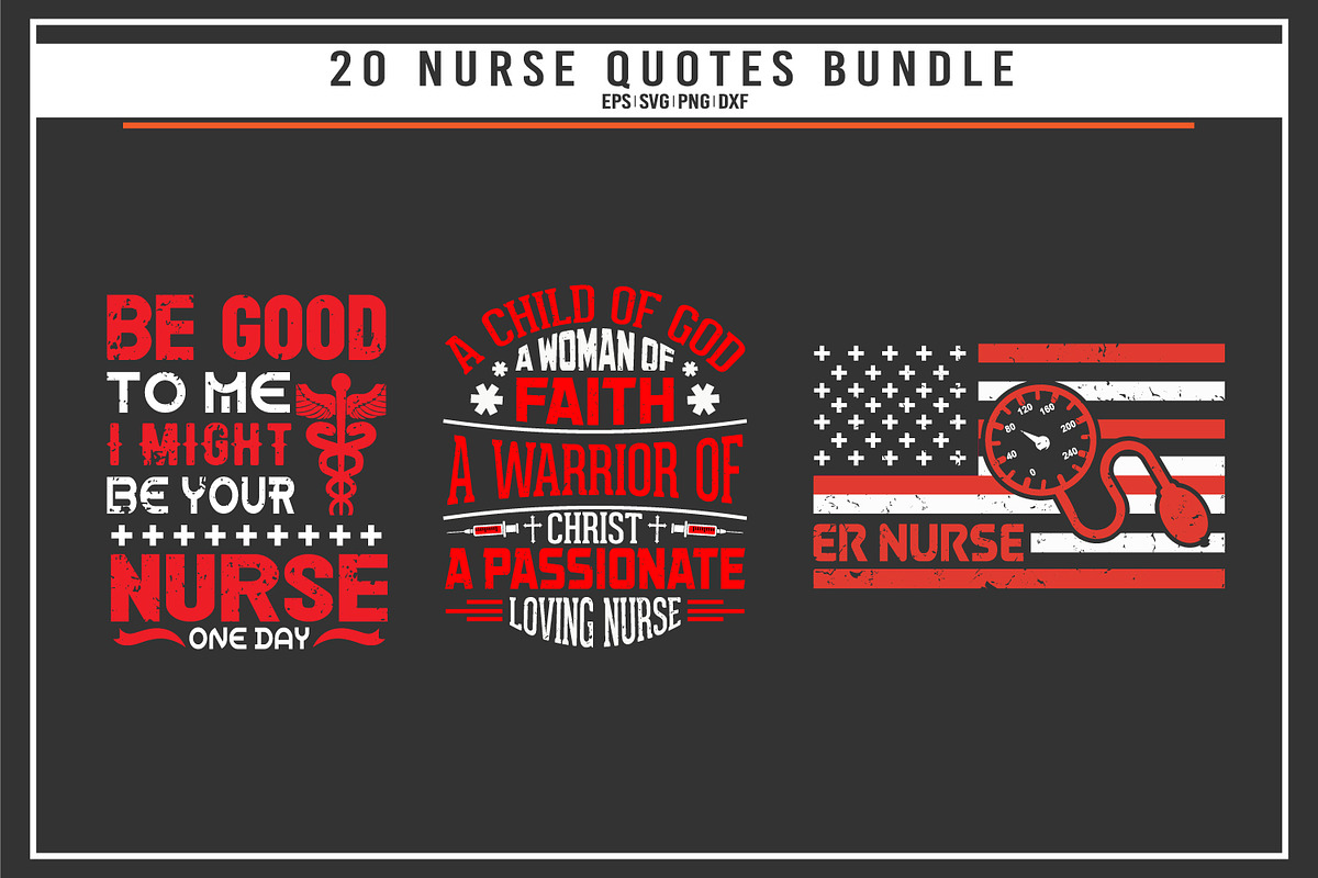 Nurse quotes t shirt design bundle, a Graphic by Uniquesvg99 (Photo 7 of 7)