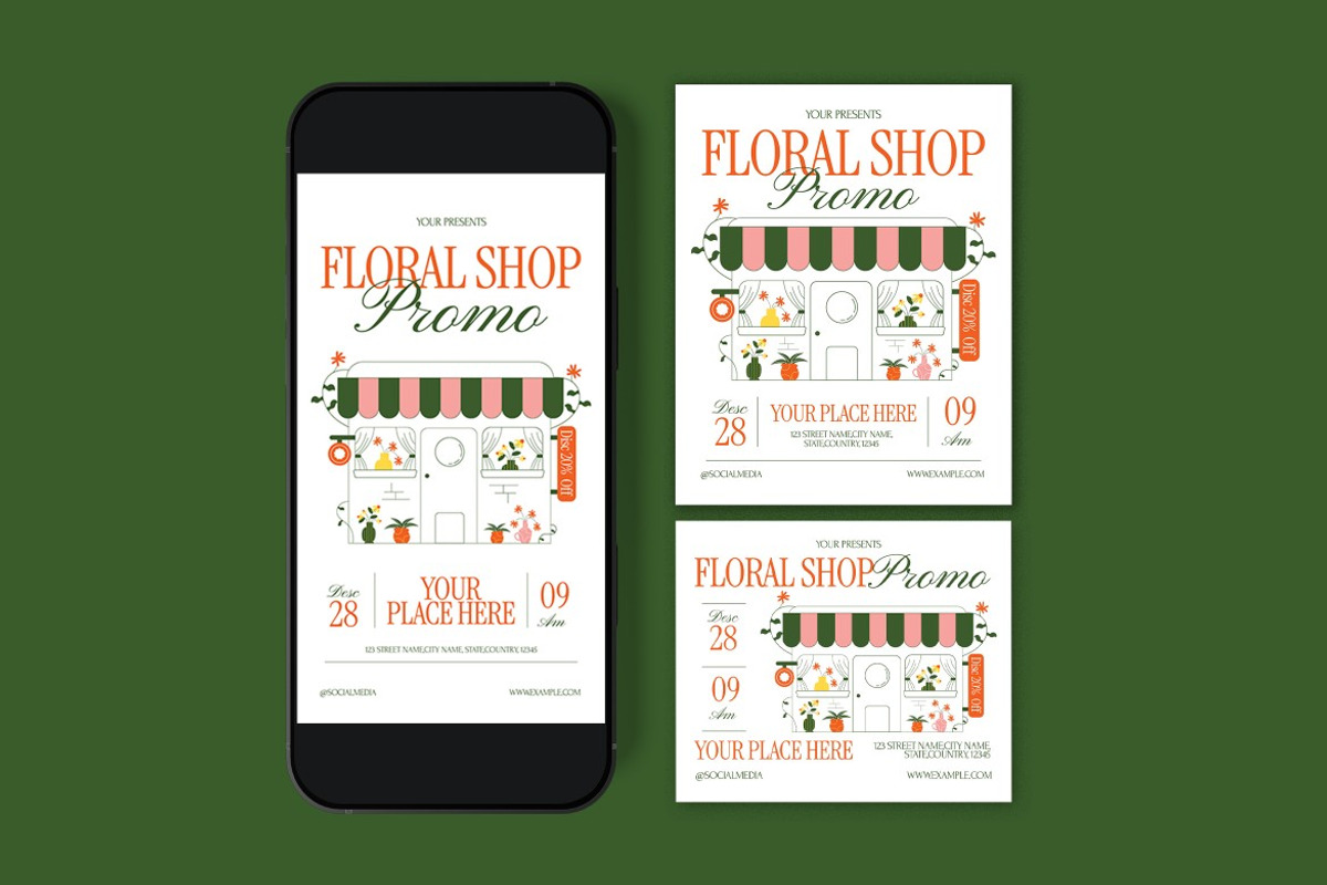 Floral Shop Promo Flyer preview 3