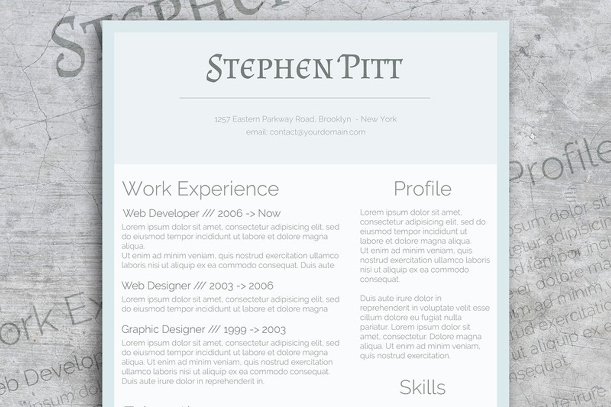 Resume Bundle - Get Noticed!, a Resume Template by Visual Impact (Photo 6 of 6)