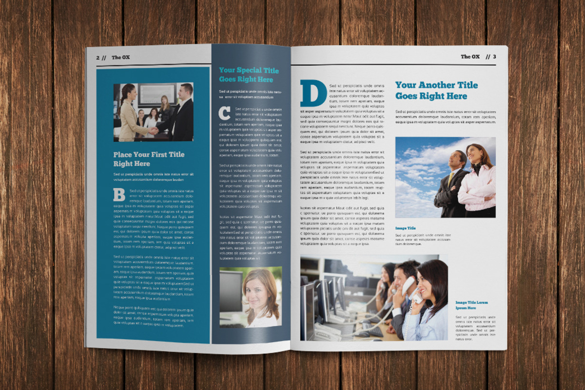InDesign Newsletter Template, a Magazine Template by MA-KING_ART