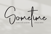Sometime | Script Font, a Handwritten Font by Scratchones (Thumbnail 1 of 8)