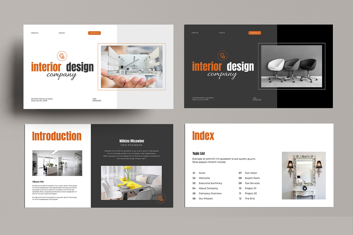 Interior Design Presentation, a Presentation Template by MightyDesign (Photo 2 of 8)