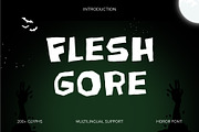 Horror Gaming – Fleshgore Font, a Sans Serif Font by Stylin Studio (Thumbnail 1 of 8)