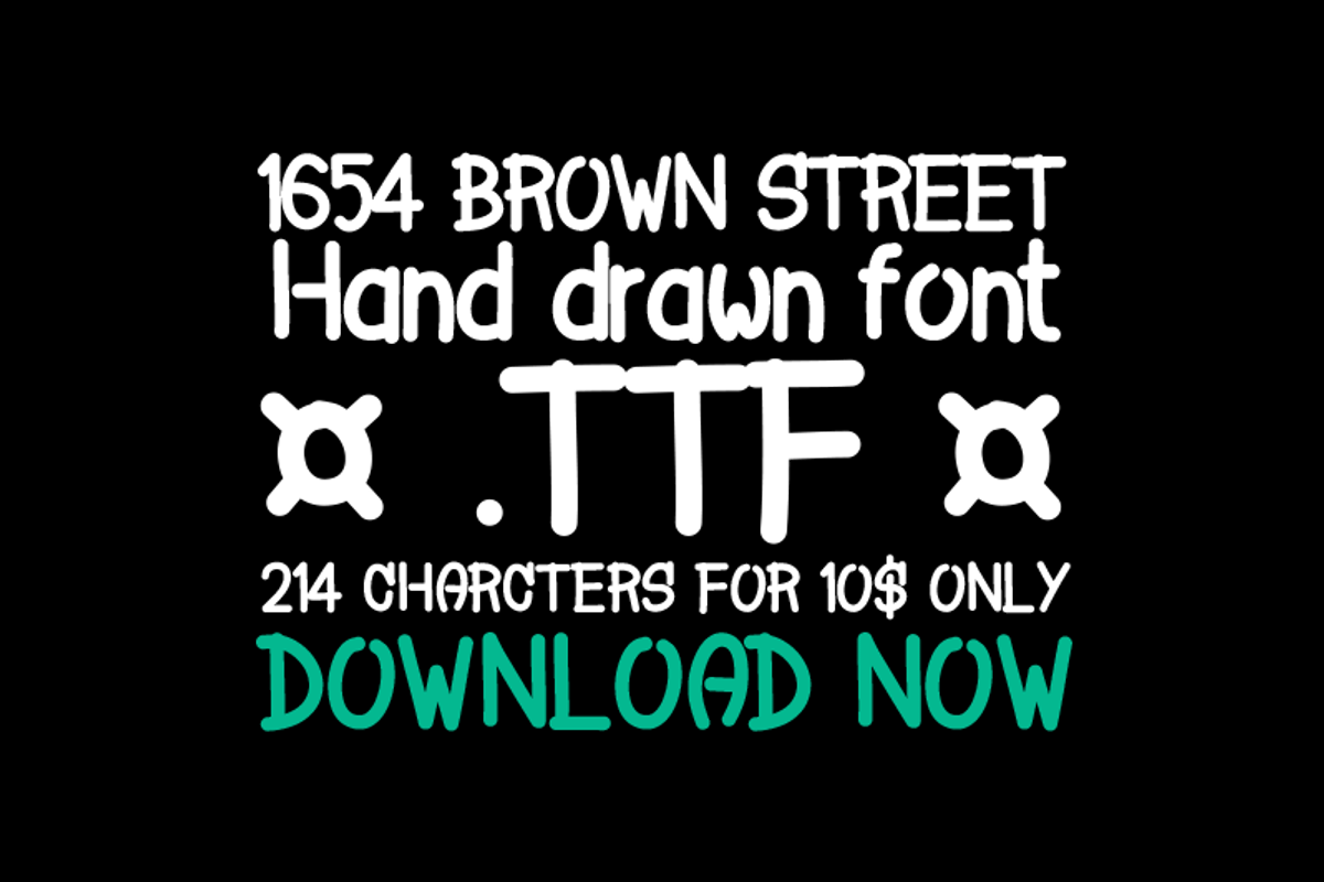 1654 Brown Street - Fonts preview 3