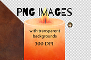Halloween Pumkins PNG clipart Pack, a Seasonal Illustration by Art by Angele G (Thumbnail 4 of 6)