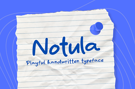 Notula Handwritten Font