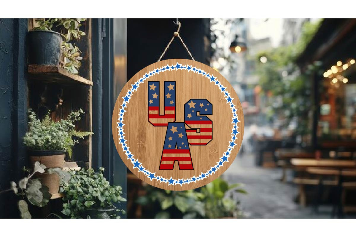 Patriotic Round Sign Cut File SVG, an Object Graphic by EllaMaiyaali (Photo 5 of 8)