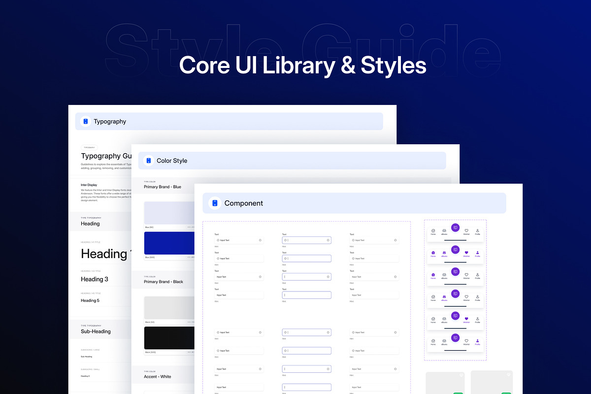 eLearning Mobile App UI Kit, an UI Kit Template by DesignsLab (Photo 3 of 6)