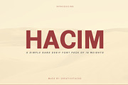 Hacim Simple Sans Serif Font Family, a Sans Serif Font by Creativetacos (Thumbnail 1 of 16)