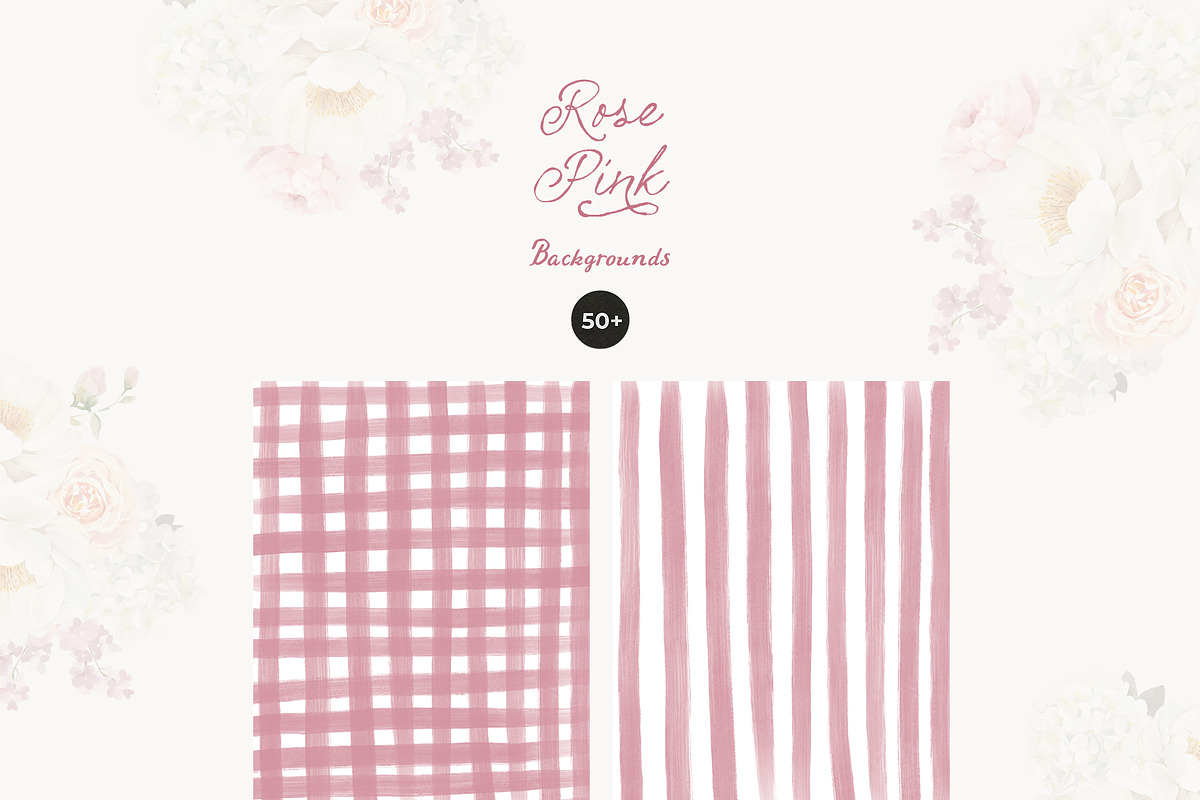 Rose Pink Watercolor Floral, a Decorative Illustration by Lana Elanor (Photo 13 of 14)