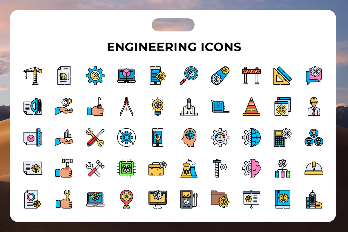 Engineering Icons, a Duotone Icon by Wencory