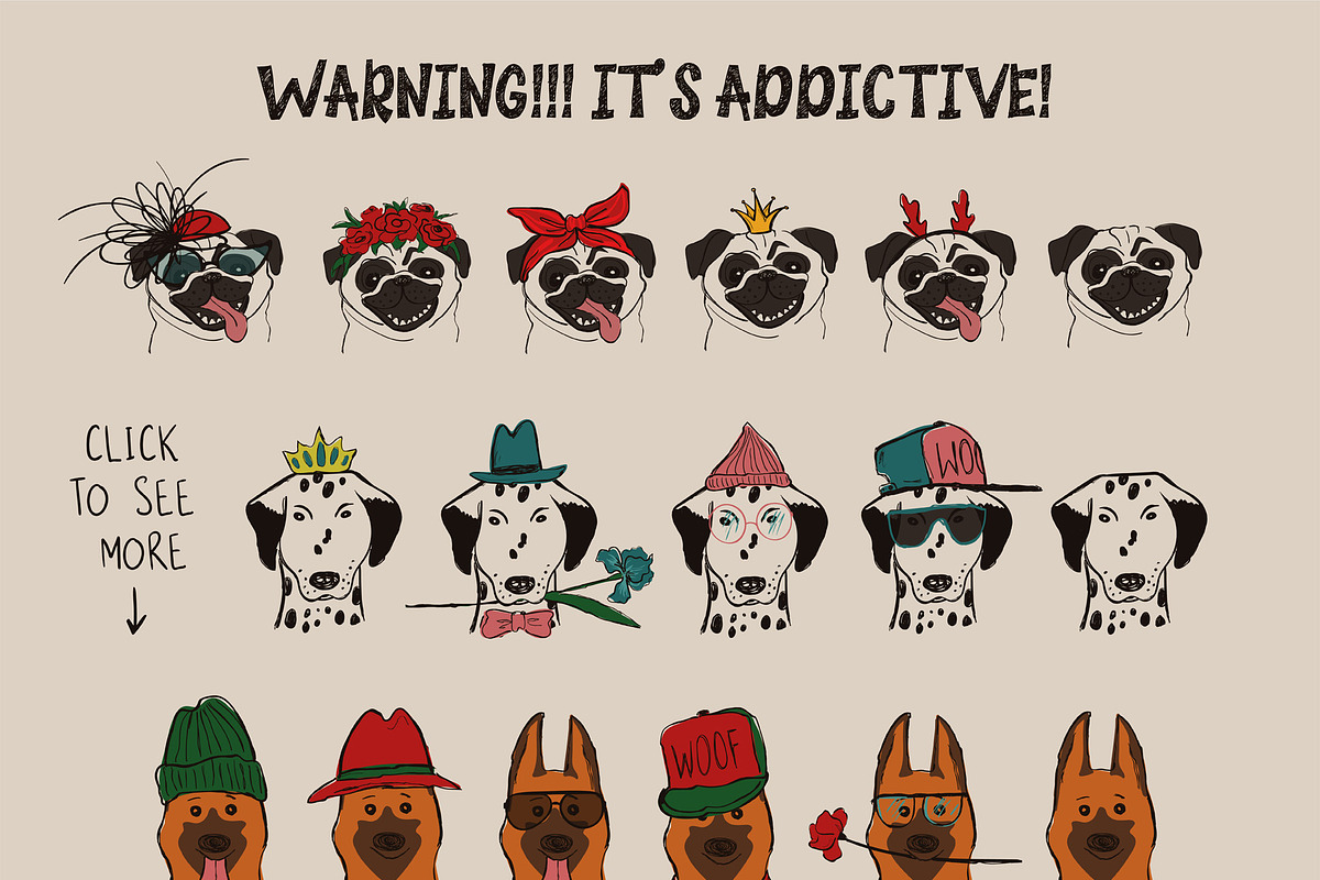 Pep Doggy Dogs, an Animal Illustration by Annakniaz (Photo 6 of 11)