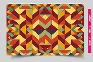 Symmetric colorful triangles, an Illustration by Tanuart