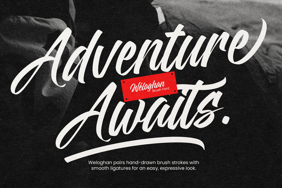 Weloghan - Handwritten Script Font, a Script Font by Afkari Studio (Photo 9 of 10)