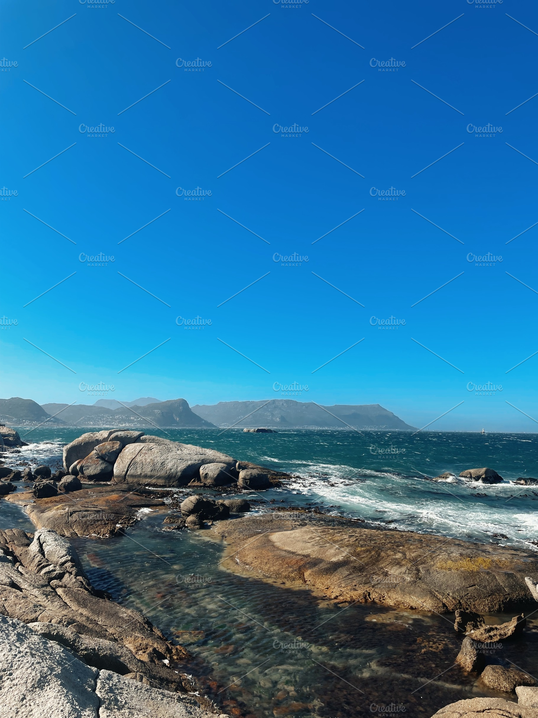 View on an ocean and rocks, a Nature Photo by Artem Varnitsin