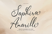 Saphira Amarilli Beauty Handwritten, a Script Font by gracetype_studio (Thumbnail 1 of 12)