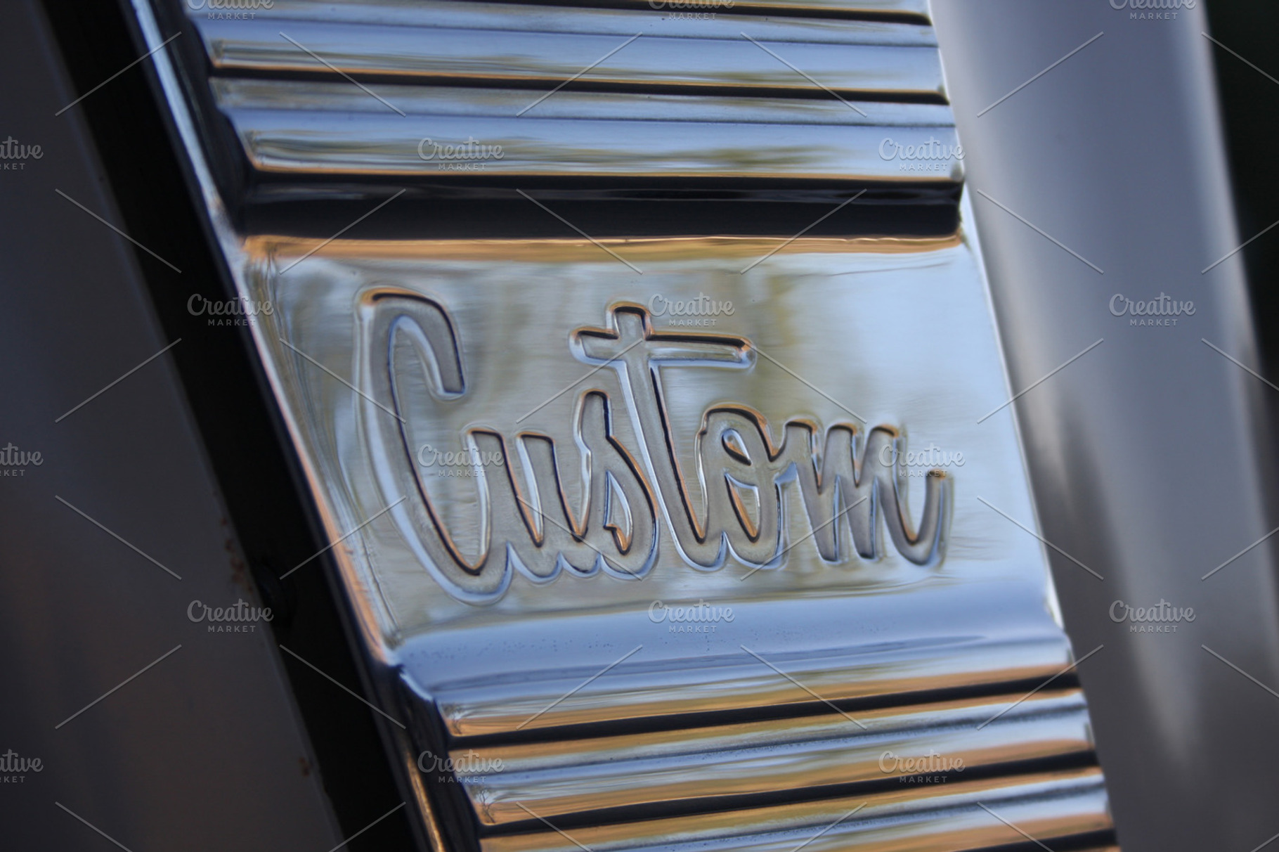 Chrome Custom Truck Badge, a Transportation Photo by Whipps Industries