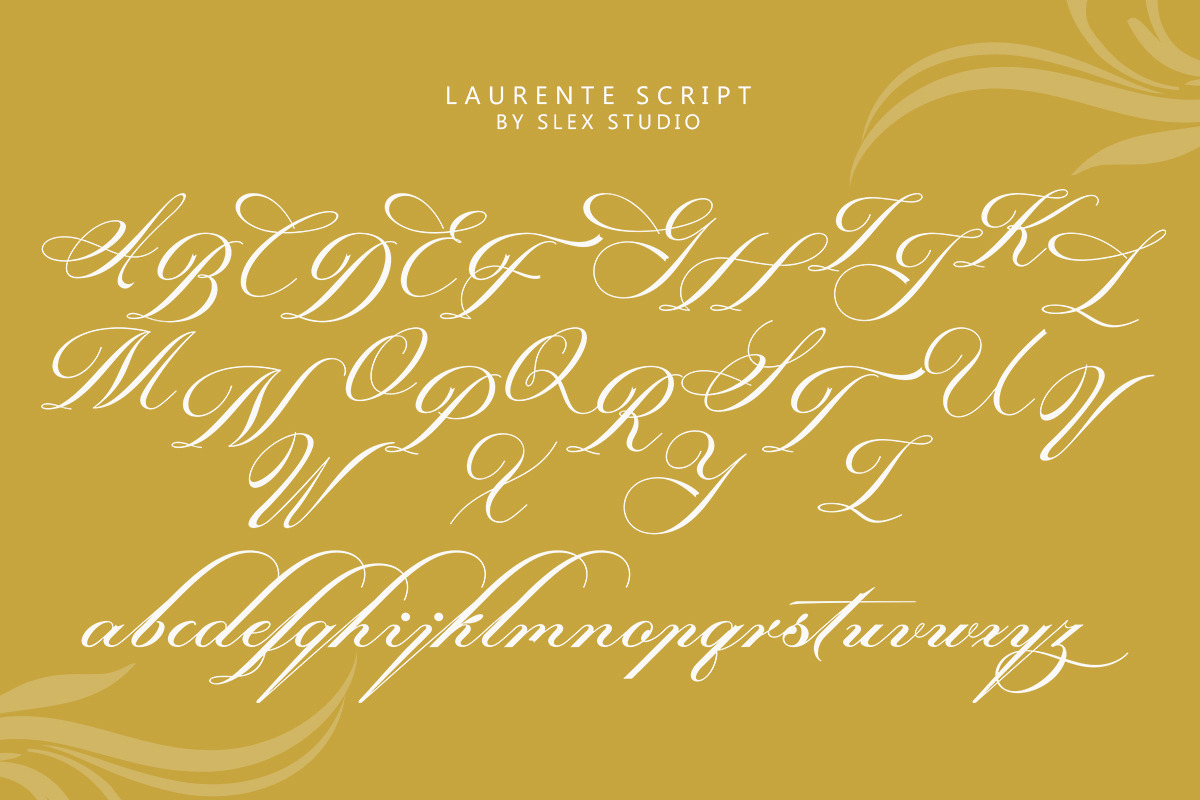 Laurente script, a Script Font by Slex Studio (Photo 5 of 10)