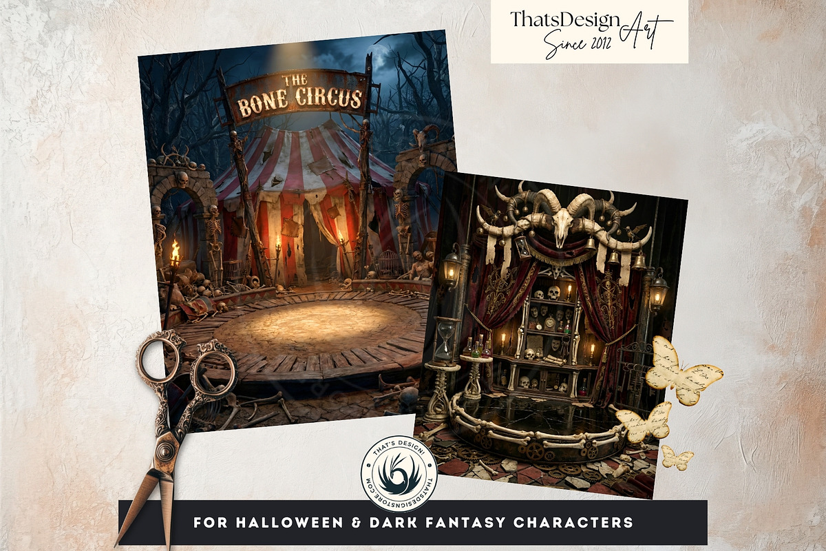 The Bone Circus Backdrops, a Background Graphic by ThatsDesignArt (Photo 6 of 13)