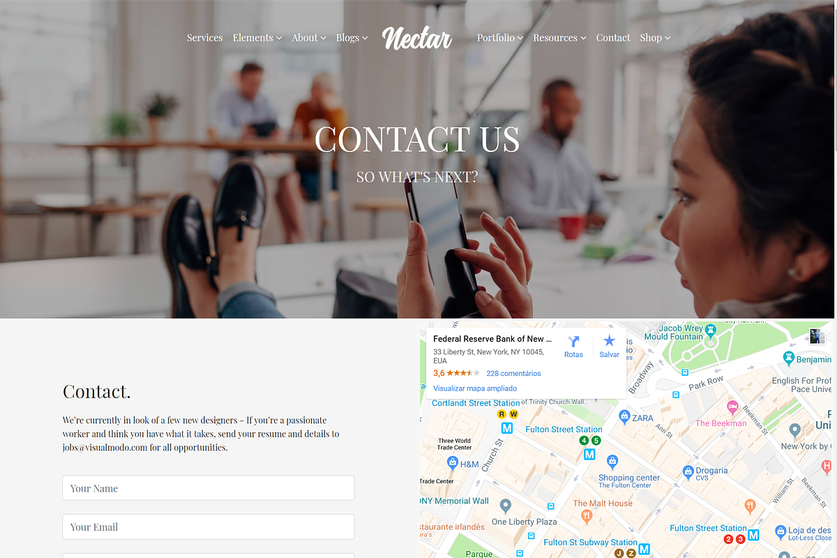 Nectar Multi-Purpose WordPress Theme, a WordPress Template by Visualmodo (Photo 16 of 20)