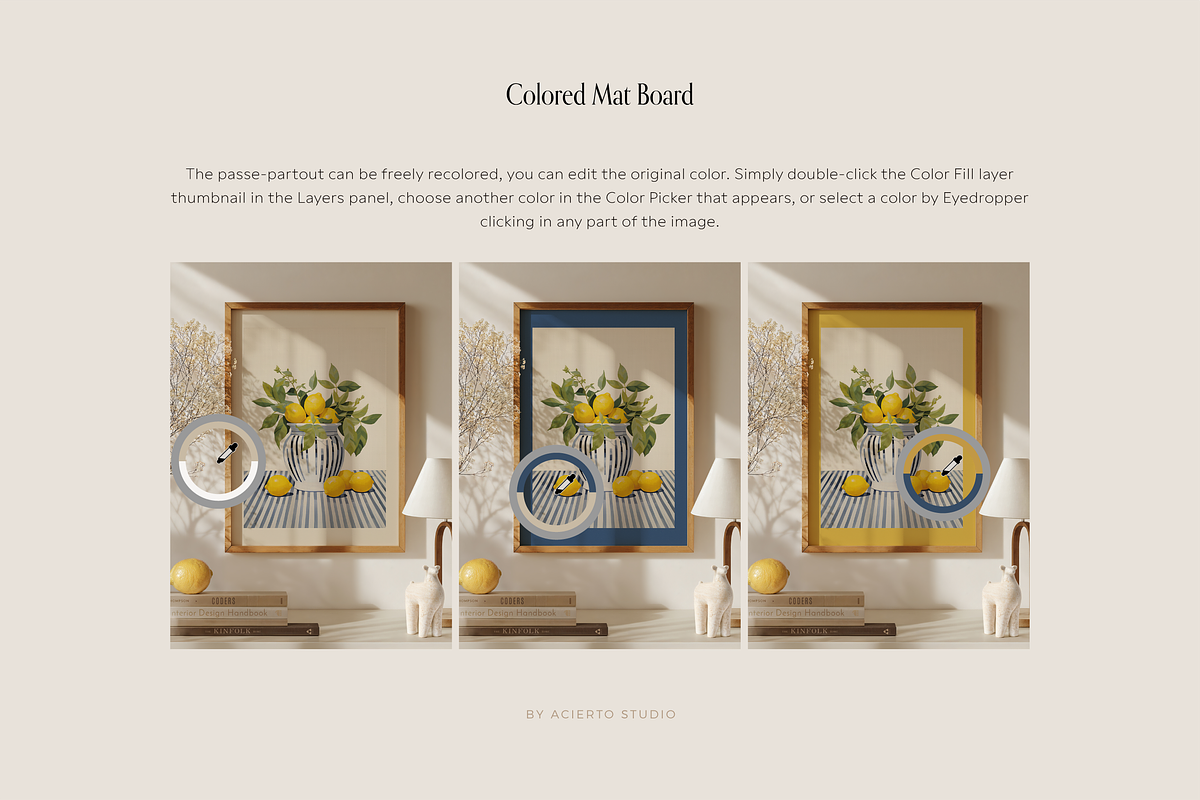 LUCIA Din A | Frame Mockup Full Set, a Household Mockup by Acierto Studio (Photo 9 of 16)