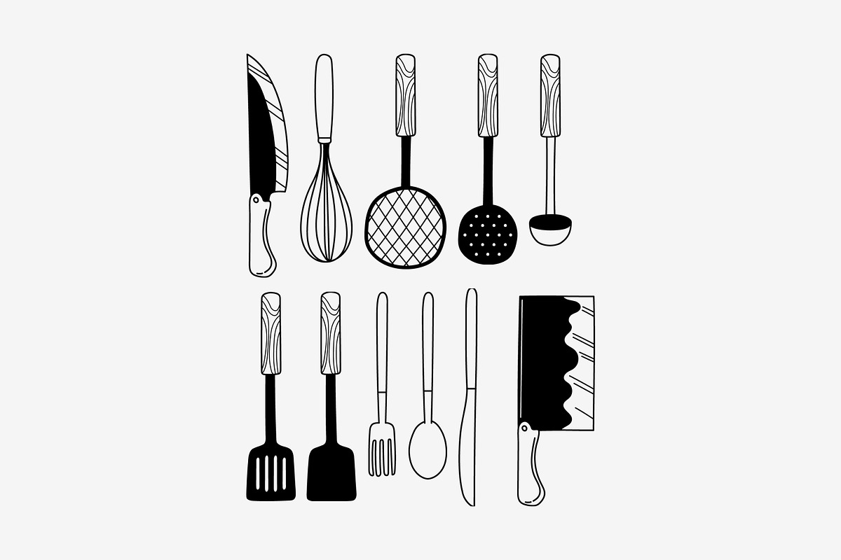 Cooking Item Doodle Hand Drawn, an Object Graphic by SLAB! Design (Photo 3 of 3)