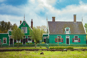 old dutch village with canals and windmills, a Photo by Pictures for you!!!!!!!!!