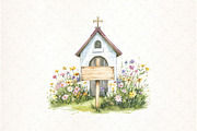 Christian Rustic Easter Clipart, an Illustration by Watercolor design (Thumbnail 12 of 13)
