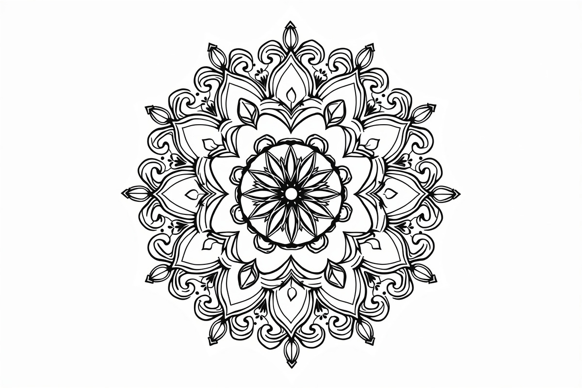 Decorative Mandala Vector, an Illustration by hafijul (Photo 7 of 9)
