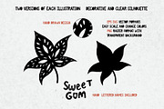 Linocut Tree Leaves Collection, a Graphic by PicByKate (Thumbnail 5 of 8)